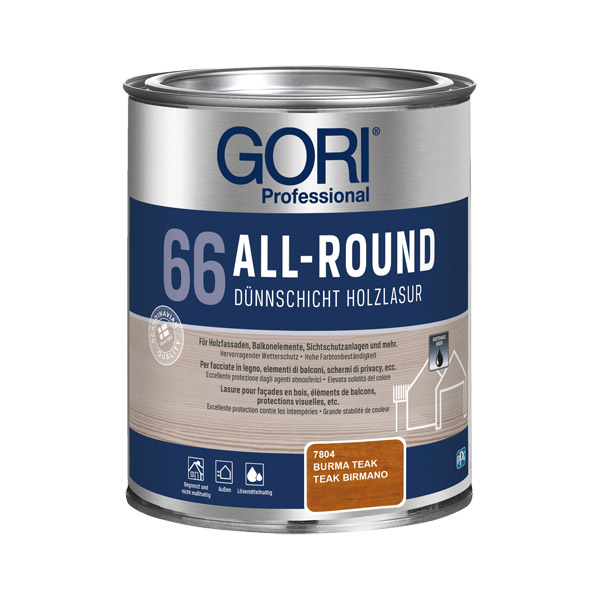 Tankoslojna lazura za les Gori 66